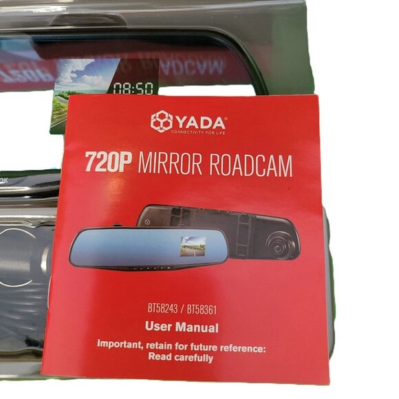 Yada RoadCam 720P Mirror Camera 120-Degree Wide Angle Lens G-Sensor Technology - Picture 2 of 12